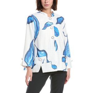 Lemon Grass Womens  Stand Collar Jacket, Navy